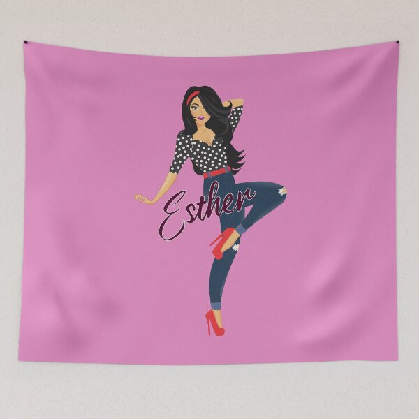 Item preview, Esther Girl Sassy Purple designed and sold by Dream Big! by E. H..