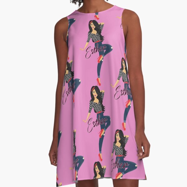Esther Girl Sassy Purple A-Line Dress