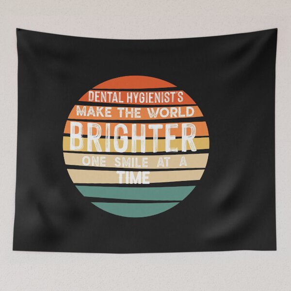 Item preview, Dental Hygiensit Sayings : Dental Hygienist's Make The World Brighter, One Smile At a Time designed and sold by Raminovitch.