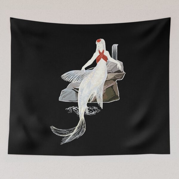 Item preview, Kohaku Mermaid on Black designed and sold by thistleandspade.
