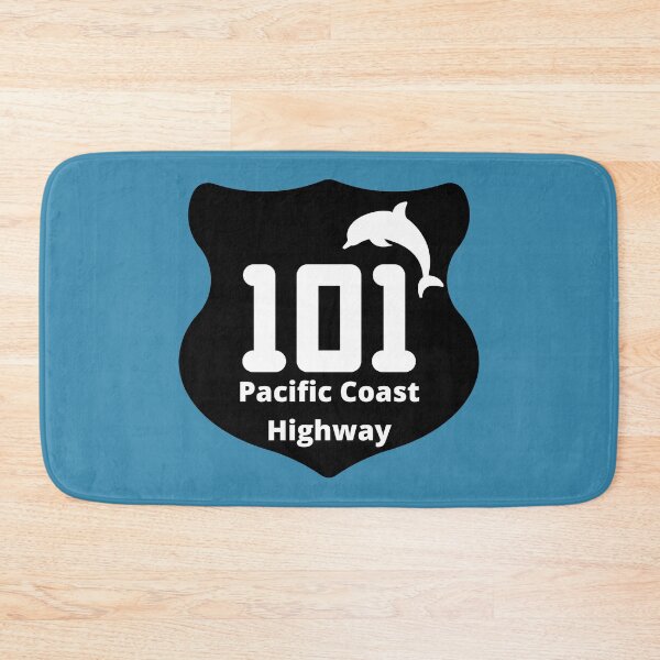 Item preview, Pacific Coast Highway 101 Sign Dolphin West Coast Oregon Washington California designed and sold by DansDankDesigns.