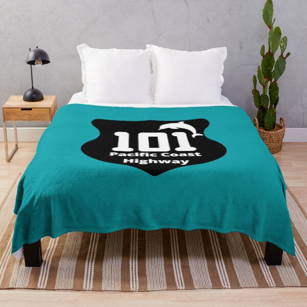 Item preview, Pacific Coast Highway 101 Sign Dolphin West Coast Oregon Washington California designed and sold by DansDankDesigns.