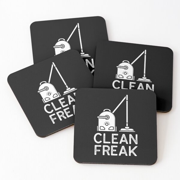 Clean Freak - I Love Cleaning Coasters (Set of 4)