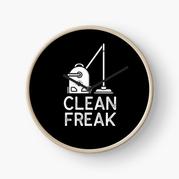 Clean Freak - I Love Cleaning Clock