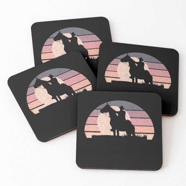 Item preview, Old Cowboy retro sunset - Distressed designed and sold by Trantor-Tees.