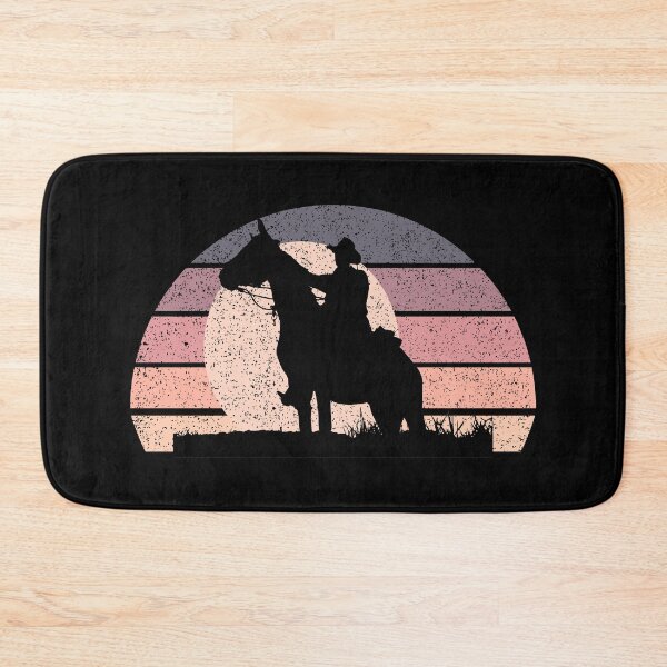 Item preview, Old Cowboy retro sunset - Distressed designed and sold by Trantor-Tees.