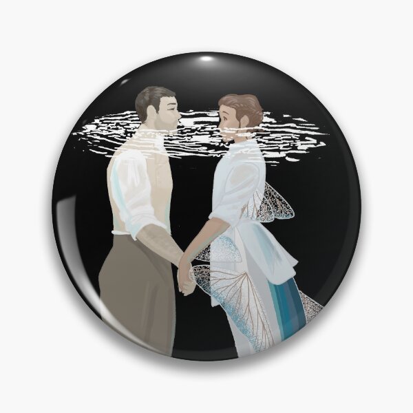 Item preview, Mermaid and Sailor on Black designed and sold by thistleandspade.