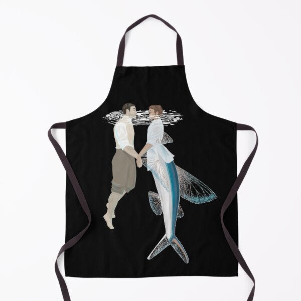 Item preview, Mermaid and Sailor on Black designed and sold by thistleandspade.