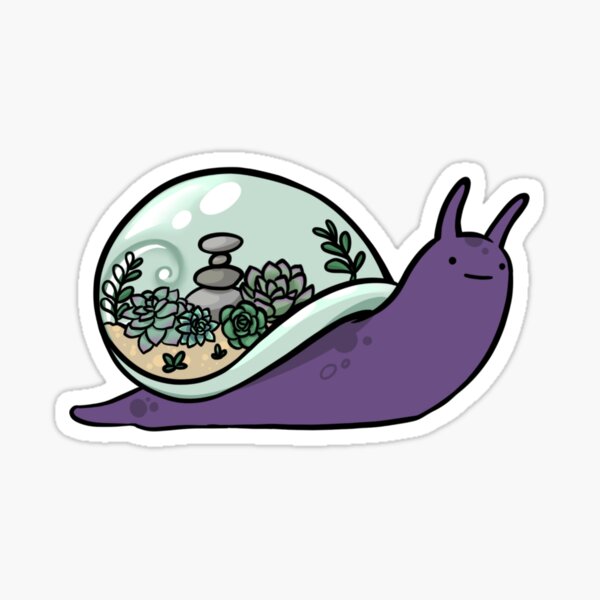 Item preview, Succulent Terrarium Snail designed and sold by Jay Doodles.