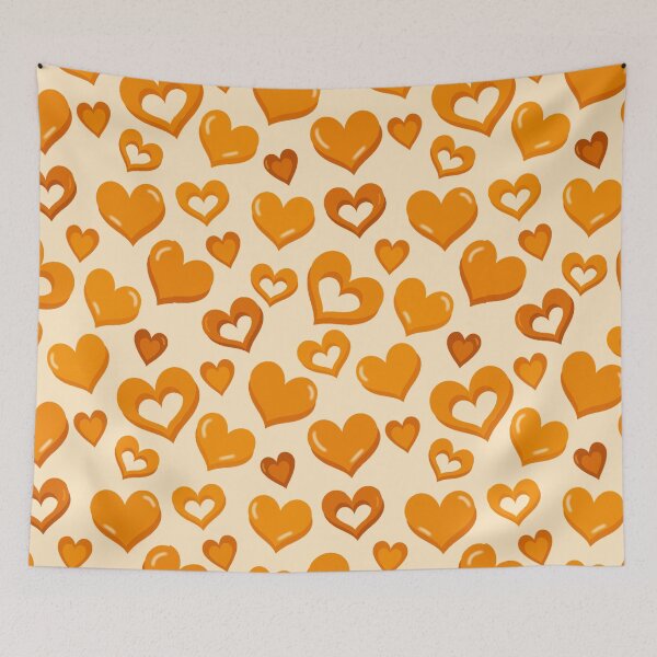 Aperçu de l'œuvre Différents types de coeur orange créée et vendue par Positivity214.