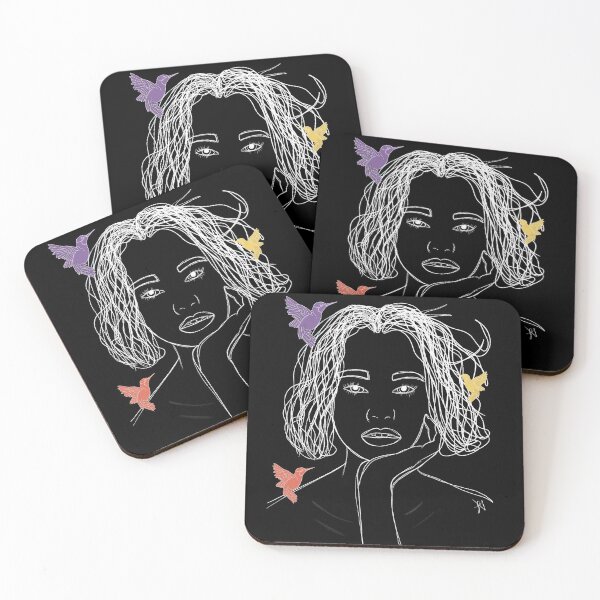 Item preview, Illustration #92 - Three Little Birds Lady designed and sold by Flavie Archambault.