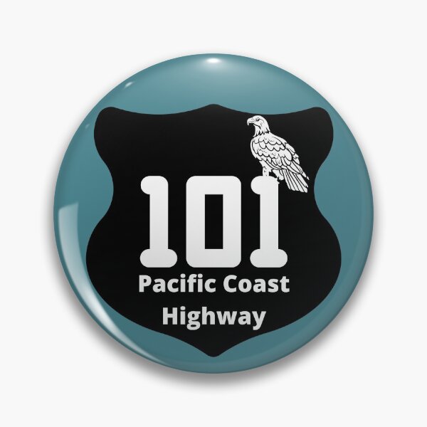 Item preview, Pacific Coast Highway 101 Sign American Bald Eagle West Coast Oregon Washington California designed and sold by DansDankDesigns.