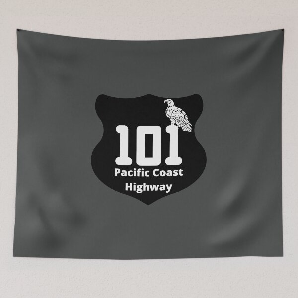 Item preview, Pacific Coast Highway 101 Sign American Bald Eagle West Coast Oregon Washington California designed and sold by DansDankDesigns.