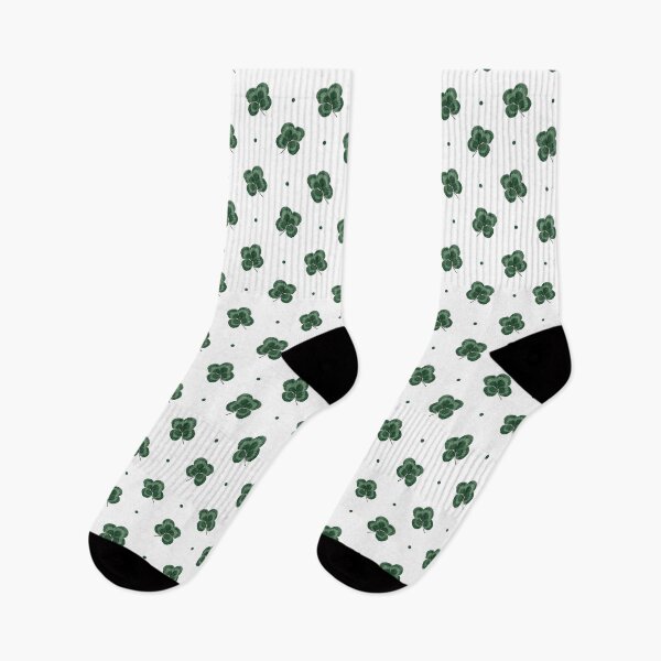 Item preview, Lucky four leaf clover shamrock print designed and sold by LittleBettyMakes.