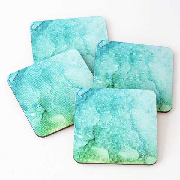 Item preview, Teal abstract ink designed and sold by Ilze Lucero.