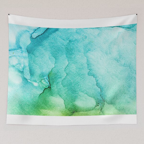 Item preview, Teal abstract ink designed and sold by Ilze Lucero.