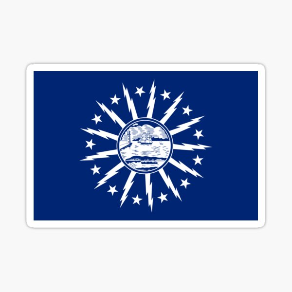 BUFFALO City Flag Sticker