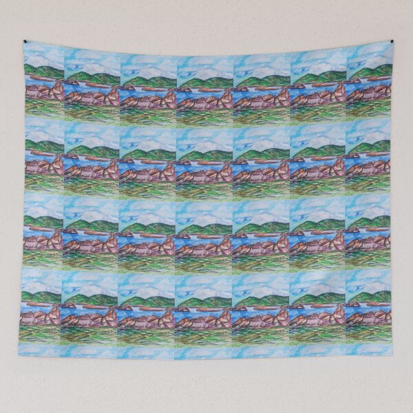 Item preview, SEASCAPE FIRULE SPLIT designed and sold by IvanaKada.