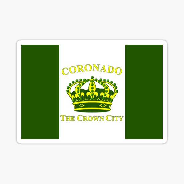 CORONADO City Flag Sticker