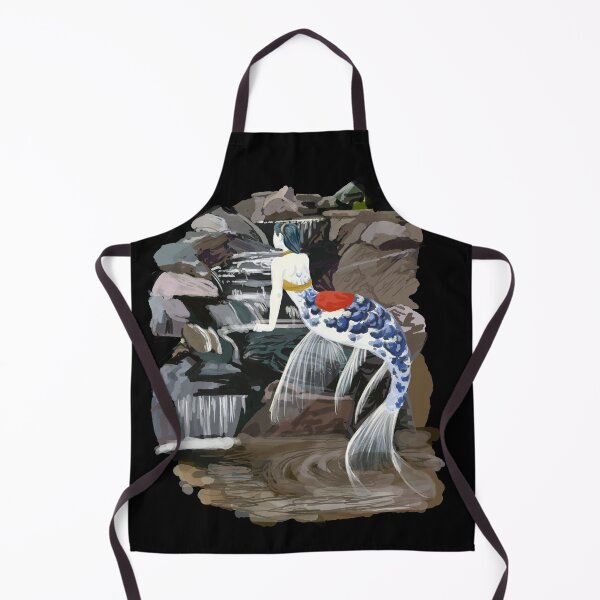 Item preview, Tancho Asagi Mermaid on Black designed and sold by thistleandspade.