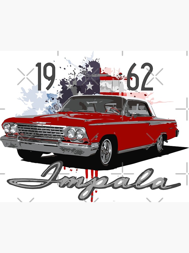 Disover 1962 Chevy Impala SS  Premium Matte Vertical Poster