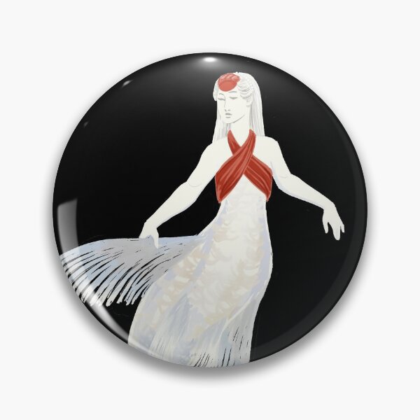 Item preview, Swimming Tancho Kohaku Mermaid designed and sold by thistleandspade.