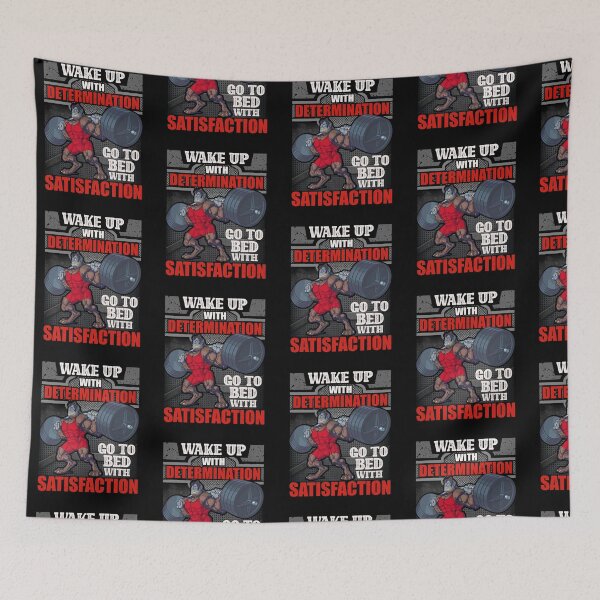 Item preview, Wake Up With Determination-Motivational gift idea for Body builders & Personal Trainers designed and sold by BRtisticDesigns.