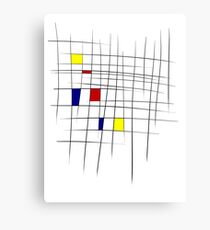 Sketchy Mondrian Metal Print