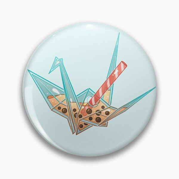 Item preview, Glass Boba Origami Crane designed and sold by heysoleilart.
