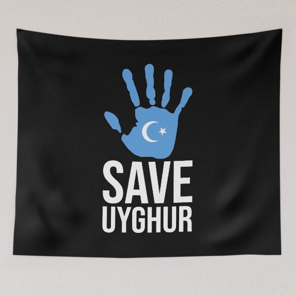 Item preview, Save Uyghur Flag Hand Uyghur Lives Matter designed and sold by Shop signer.