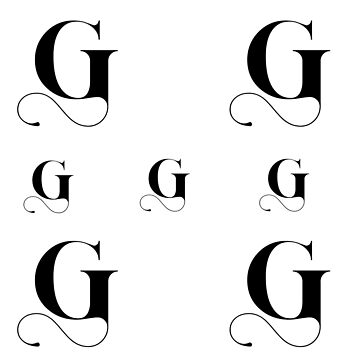 Artwork thumbnail, Letter G stickers pack by Fatamimosh