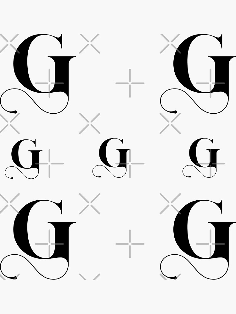 Thumbnail 3 of 3, Sticker, Letter G stickers pack designed and sold by Fatamimosh.
