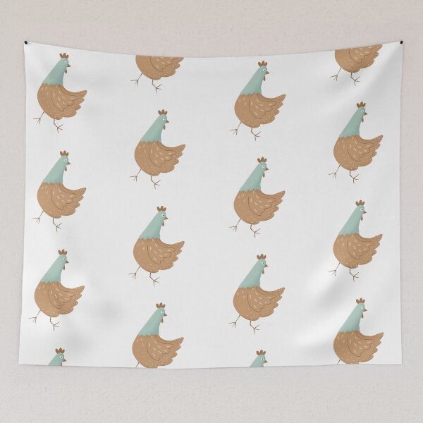 Item preview, Blue Running Chicken designed and sold by ohmiastudio.