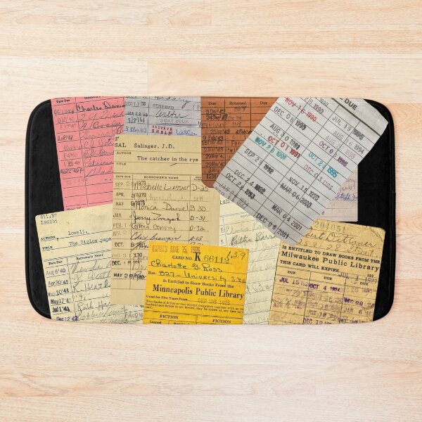 Item preview, Vintage Library Book Cards // Bibliophile Reader Nostalgia Design designed and sold by acquiesce13.