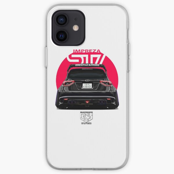 BLACK Impreza WRX STI iPhone Soft Case