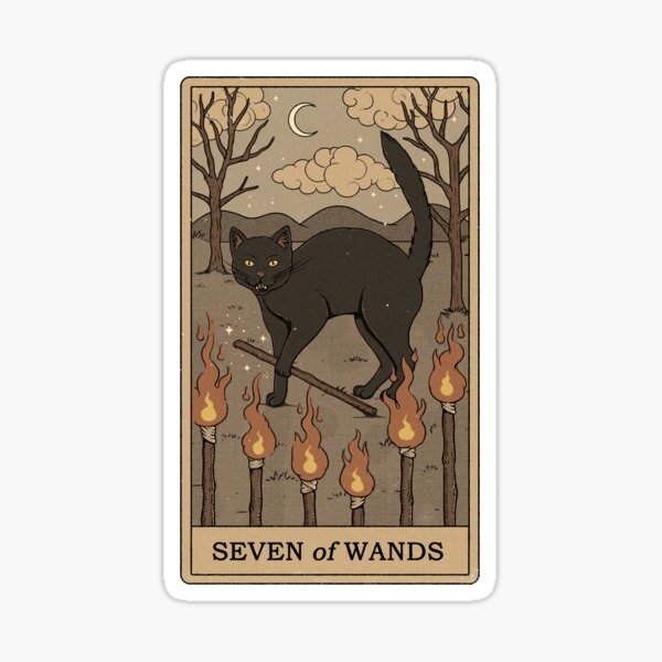 Item preview, Seven of Wands designed and sold by Thiago Corrêa.