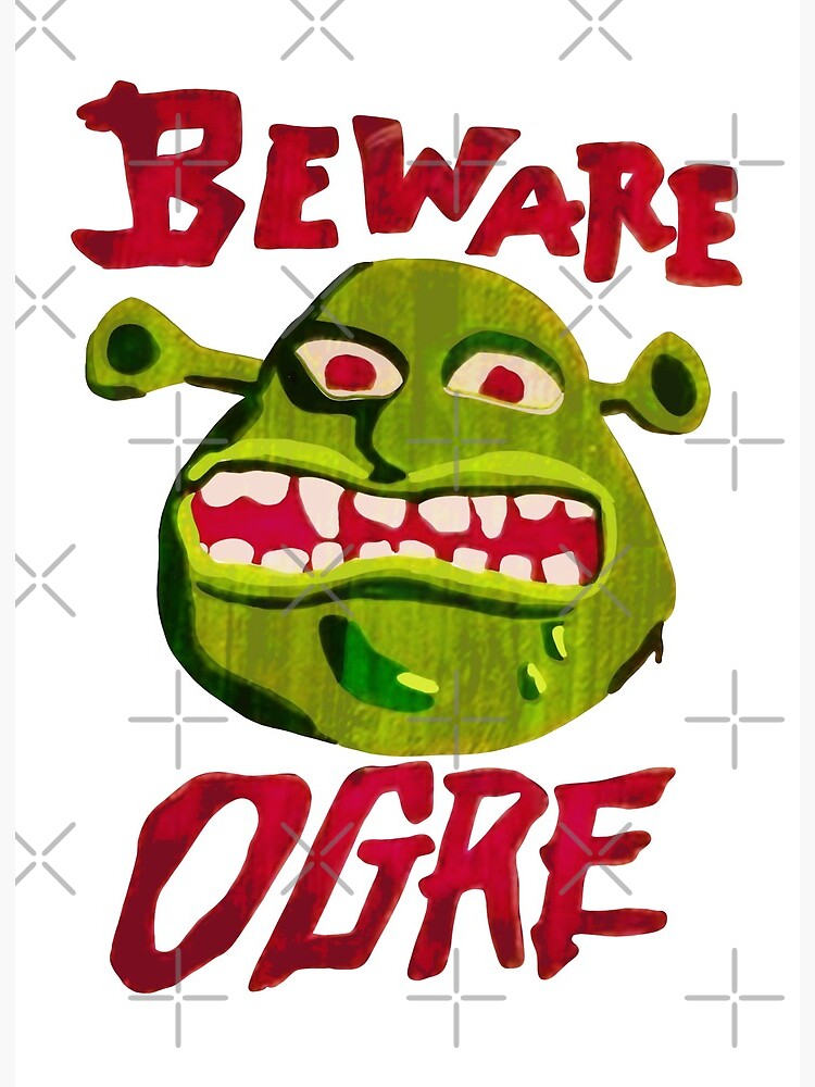 Shrek meme | Art Board Print