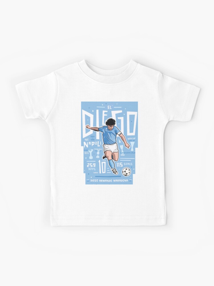 Diego Armando Maradona Kids T Shirt By Adamwidayat Redbubble