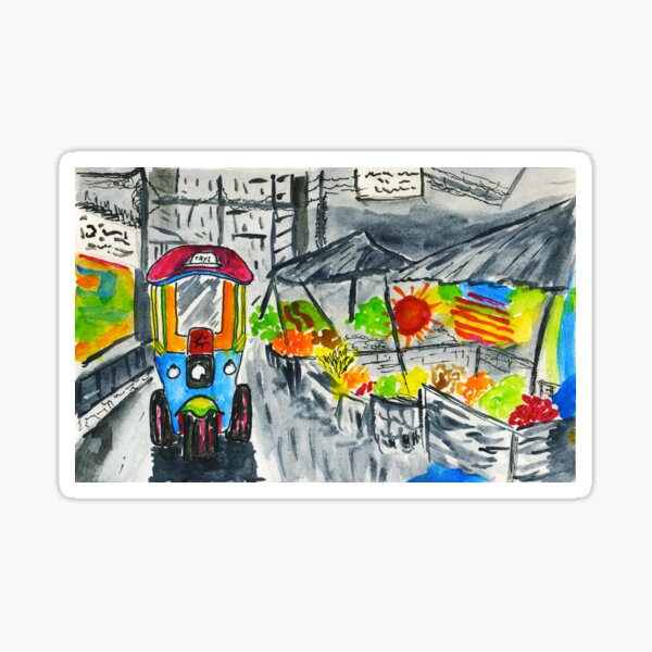 Item preview, Tuk Tuk At The Market designed and sold by BWBConcepts.