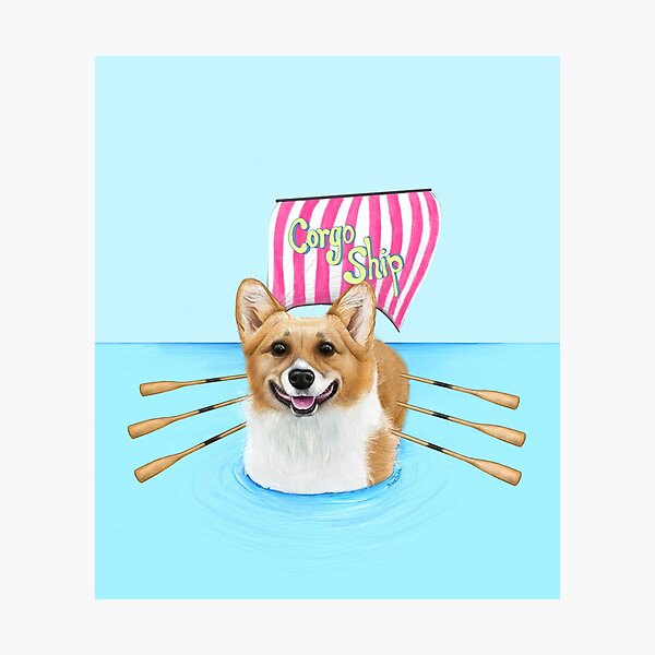 Item preview, Funny Corgi (Corgo) Ship Meme Design designed and sold by Blobertinka.
