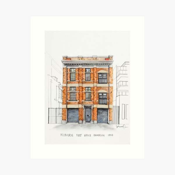 1990 Post Office Conversion, Windsor Art Print