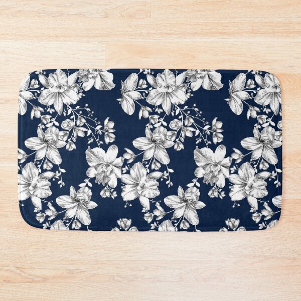 Item preview, WHITE ON NAVY BLUE designed and sold by AMYJAMIN.