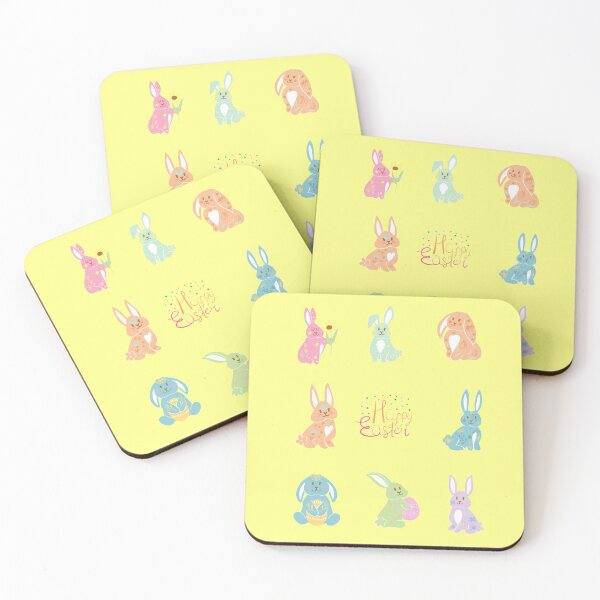 Item preview, Happy Easter Colourful Bunny Cartoons designed and sold by Imemewell.