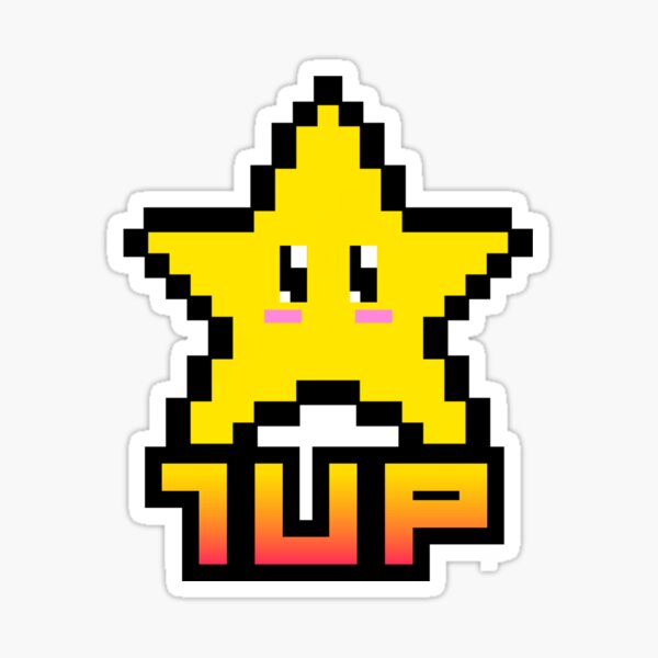 Item preview, 1up Pixel Star designed and sold by Kolsab.
