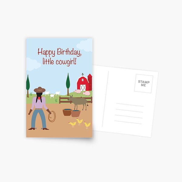 Little Cowgirl Postcard