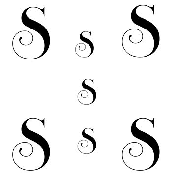 Artwork thumbnail, Letter S stickers pack by Fatamimosh