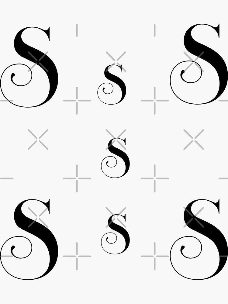 Thumbnail 3 of 3, Sticker, Letter S stickers pack designed and sold by Fatamimosh.