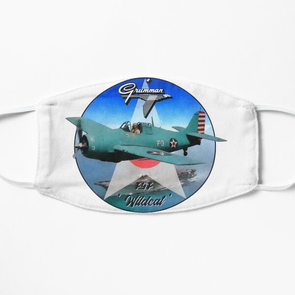 Grumman F4F Wildcat WW2 fighter Flat Mask