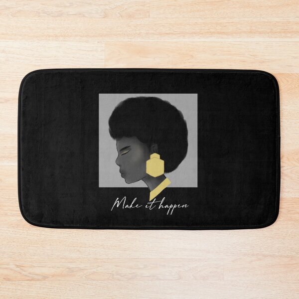 Item preview, Afro queen make it happen white designed and sold by Ziporamart.