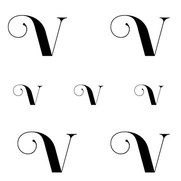 Artwork thumbnail, Letter V stickers pack by Fatamimosh